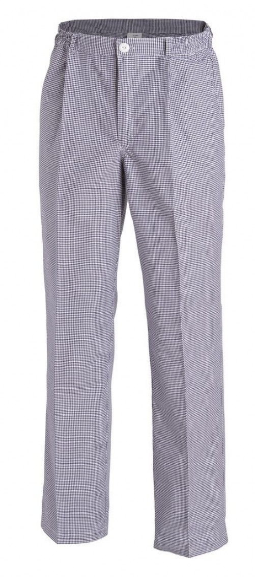 LEIBER-Jobwear, Kochhose, Bäckerhose, Damen und Herren, blau/weiß Hahnentritt