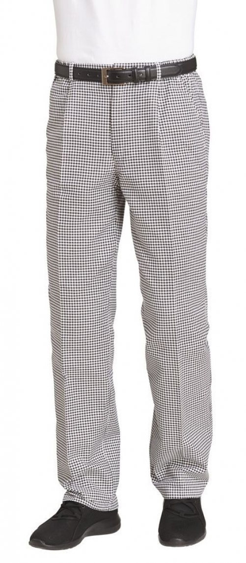 LEIBER-Jobwear, Kochhose, Bäckerhose, Damen & Herren, schwarz/weiß pepita