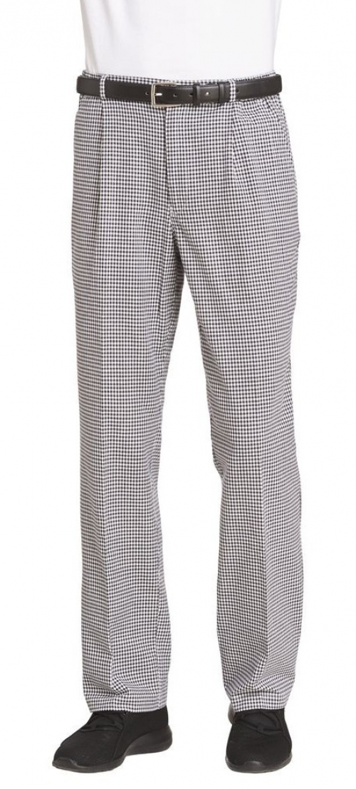 LEIBER-Jobwear, Kochhose, Bäckerhose, Damen und Herren, schwarz/weiss-pepita