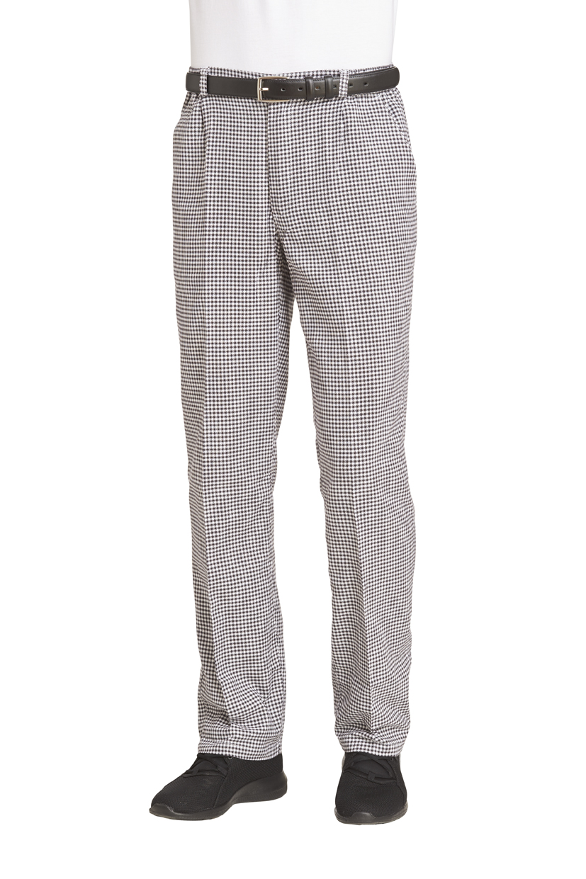 LEIBER-Jobwear, Kochhose, Bäckerhose, Damen und Herren, schwarz/weiss-pepita