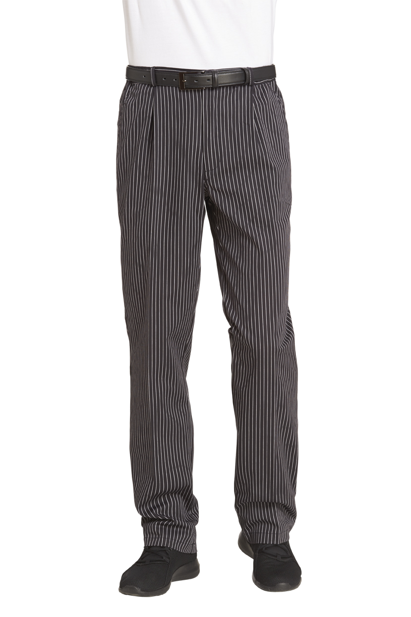 LEIBER-Jobwear, Kochhose, Servicehose, schwarz/weiß