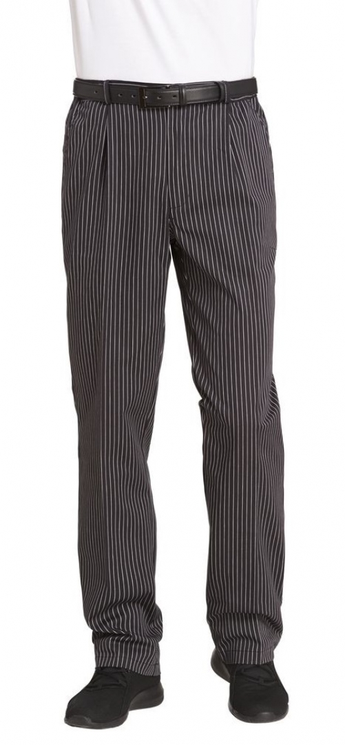 LEIBER-Jobwear, Kochhose, Servicehose, schwarz/weiß