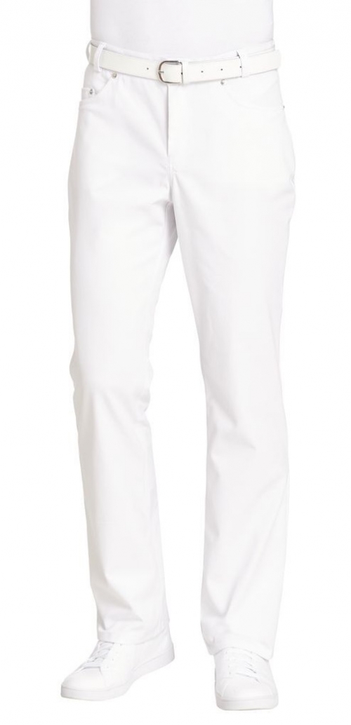 LEIBER-Jobwear, Herren-Arbeits-Berufs-Jeans, Jeanshose, weiß,