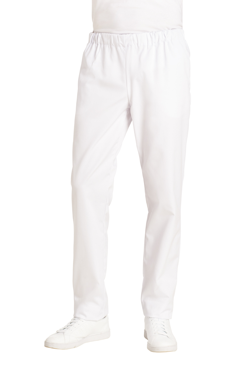 LEIBER-Jobwear, Damen und Herren-Arbeits-Berufs-Hose, Schlupfhose,  weiß,
