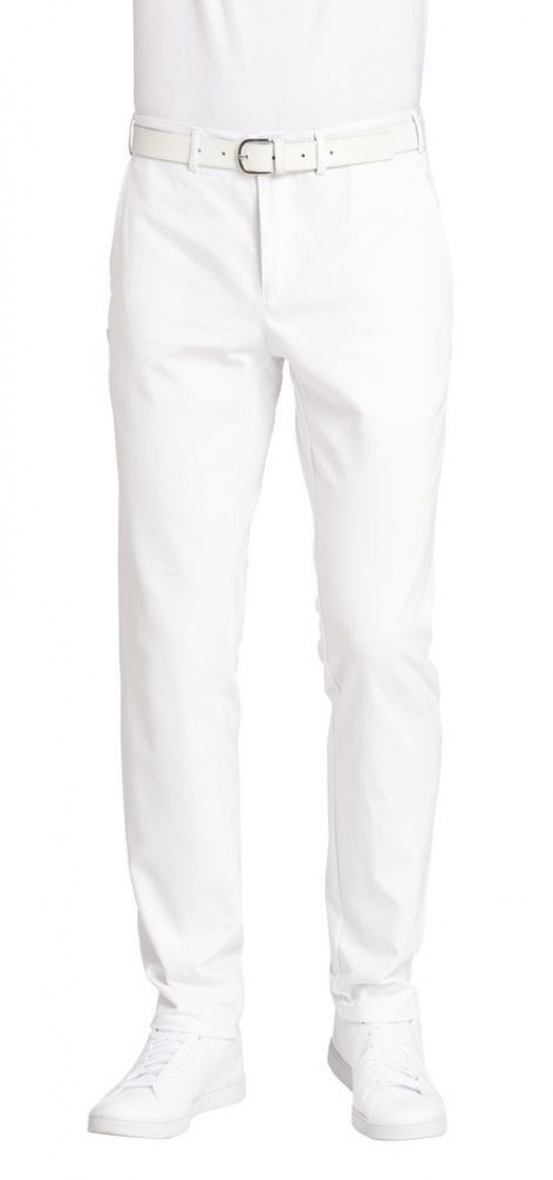 LEIBER-Jobwear, Herren-Arbeits-Berufs-Hose, Bundhose, weiß,
