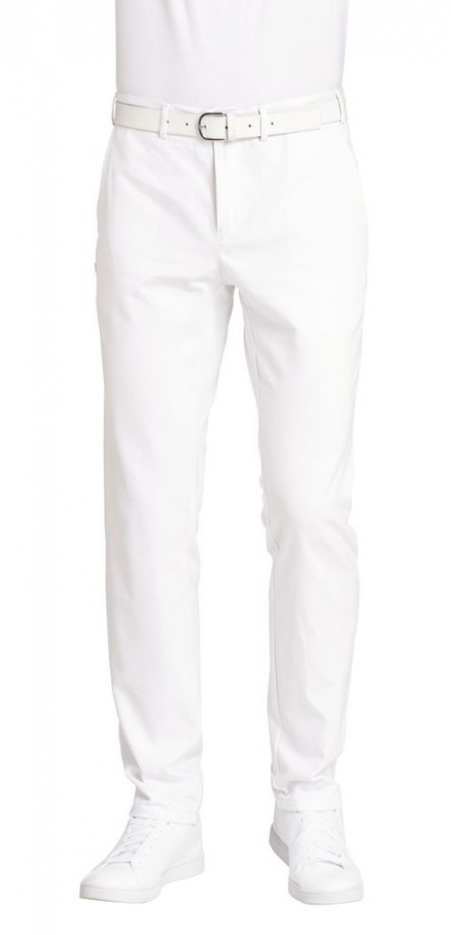 LEIBER-Jobwear, Herren-Arbeits-Berufs-Hose, Bundhose, weiß,