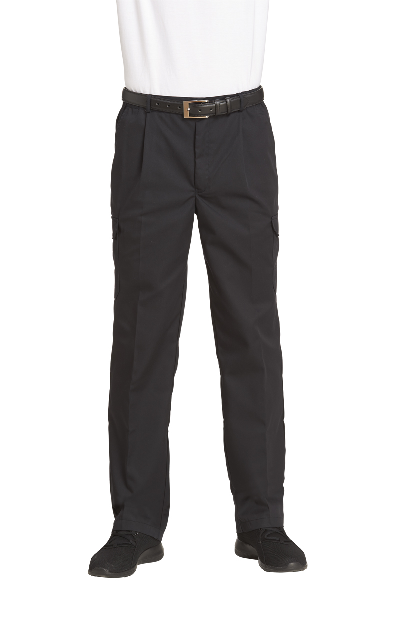 LEIBER-Jobwear, Herren-Arbeits-Berufs-Hose, Cargohose, schwarz, Gr. 42-60