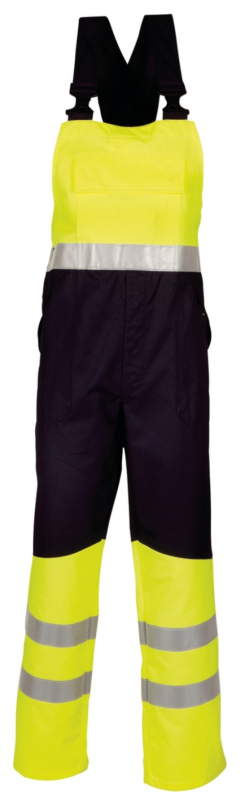 HAVEP-Warnschutz, Warn-Latzhose, 320 g/m², marine/fluor gelb