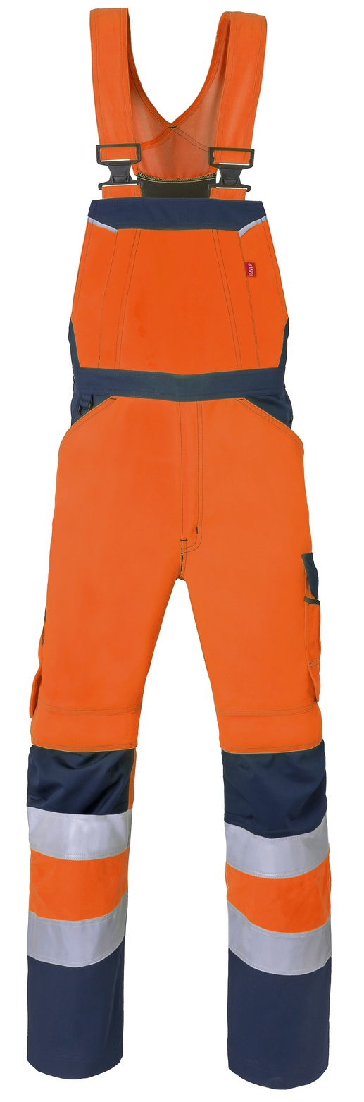 HAVEP-Warnschutz, Warn-Latzhose, 290 g/m², fluor-orange/marine