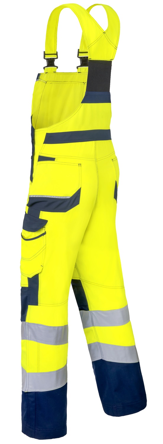 HAVEP-Warnschutz, Warn-Latzhose, 290 g/m², fluor-gelb/marine