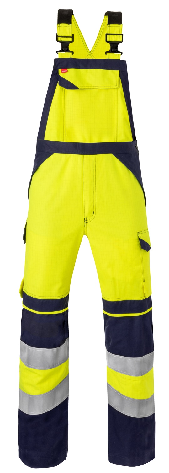 HAVEP-Warnschutz, Warn-Overall 300 g/m², leuchtgelb/marine