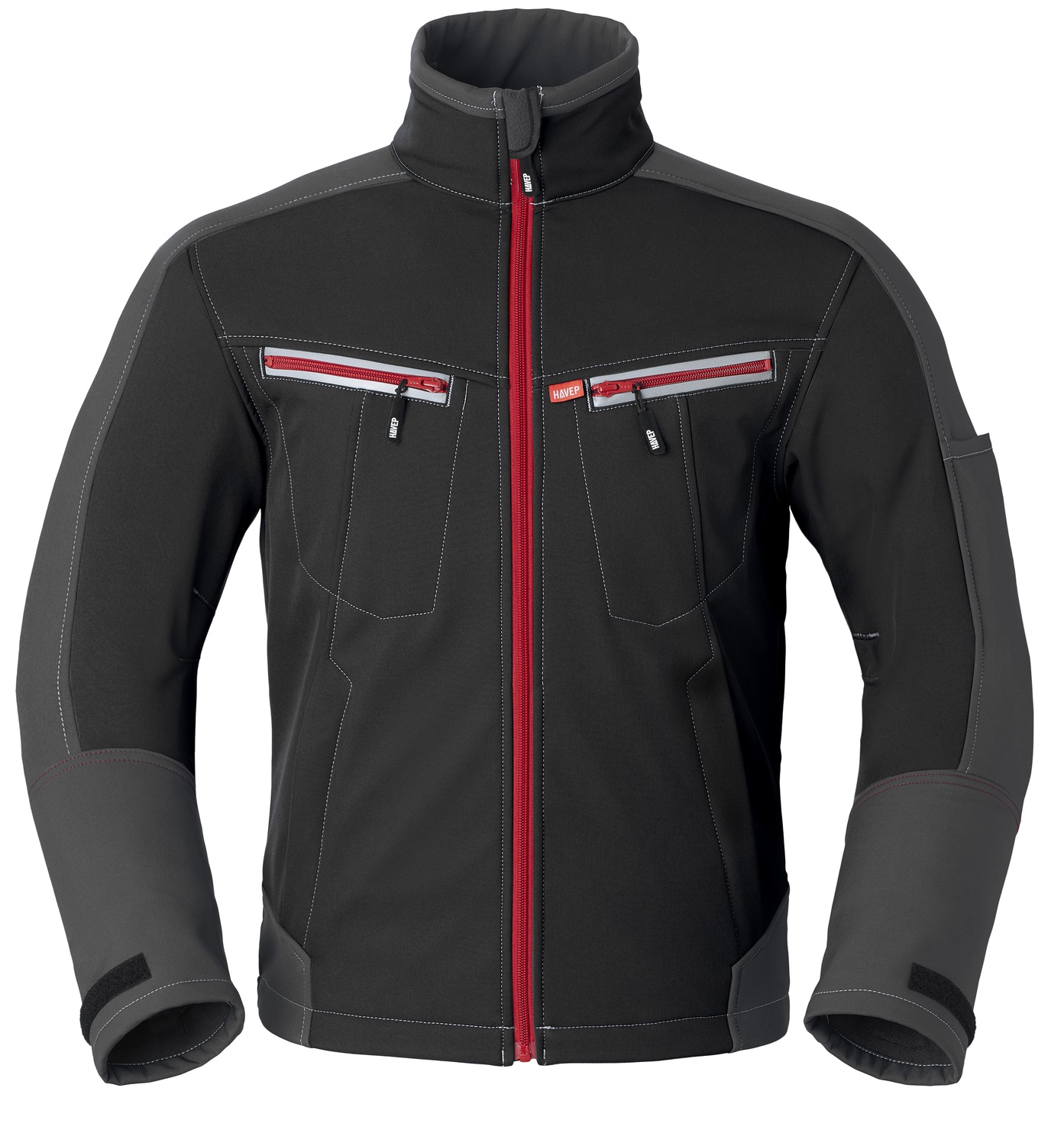 HAVEP-Kälteschutz, Softshell-Jacke, 320 g/m², schwarz/kohlengrau