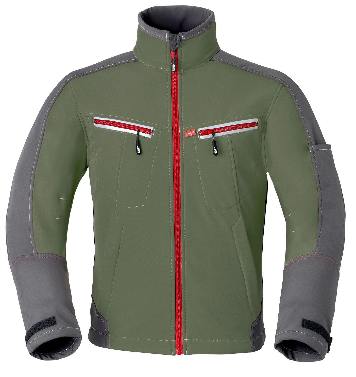 HAVEP-Kälteschutz, Softshell-Jacke, 320 g/m², waldgrün/kohlengrau