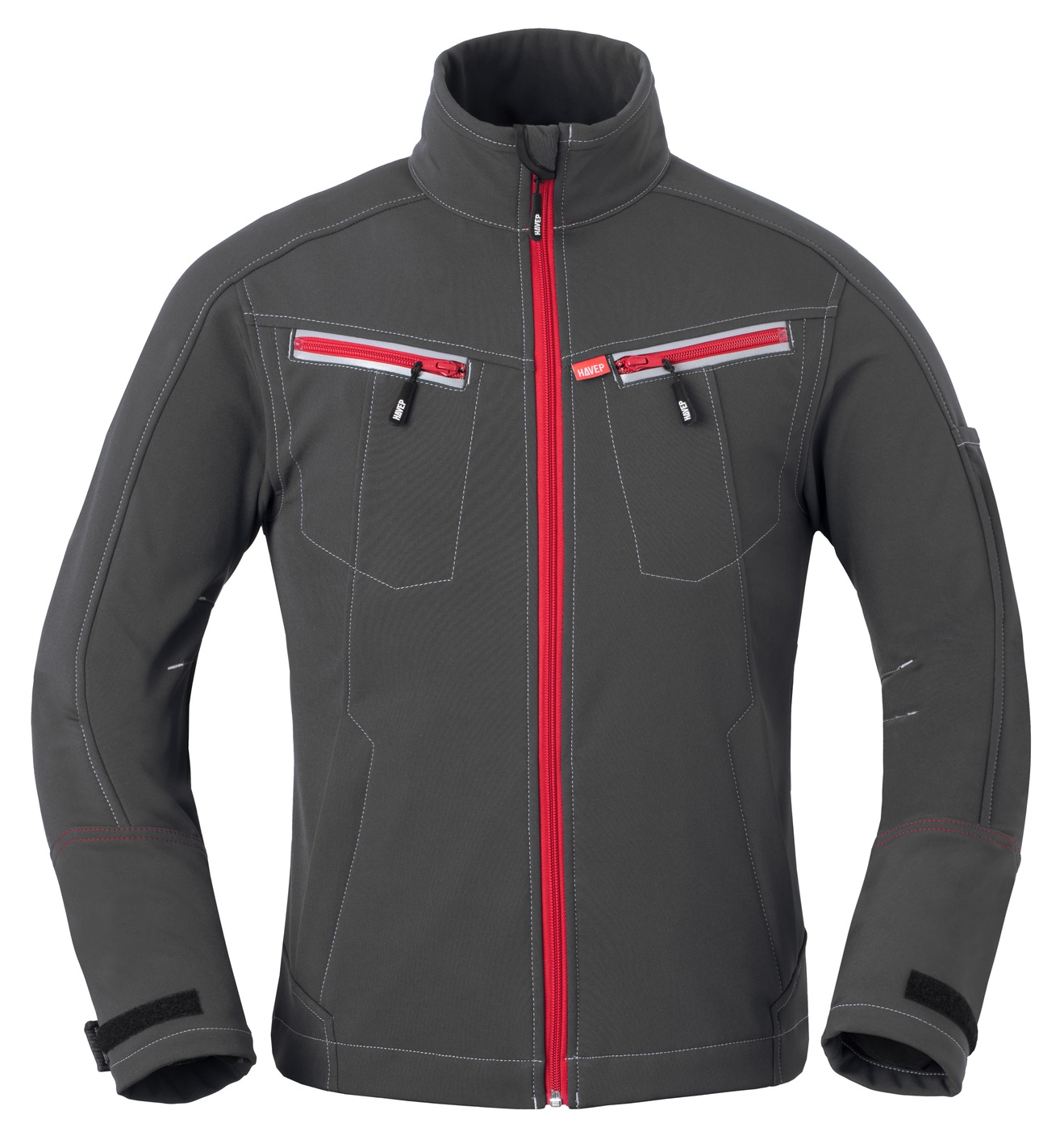 HAVEP-Kälteschutz, Damen-Softshell-Arbeits-Berufs-Jacke, 320 g/m², kohlengrau