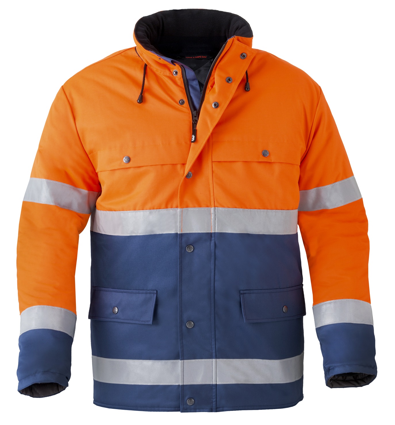 HAVEP-Warnschutz, Winter-Warn-Parka, 240 g/m², marine/fluor-orange