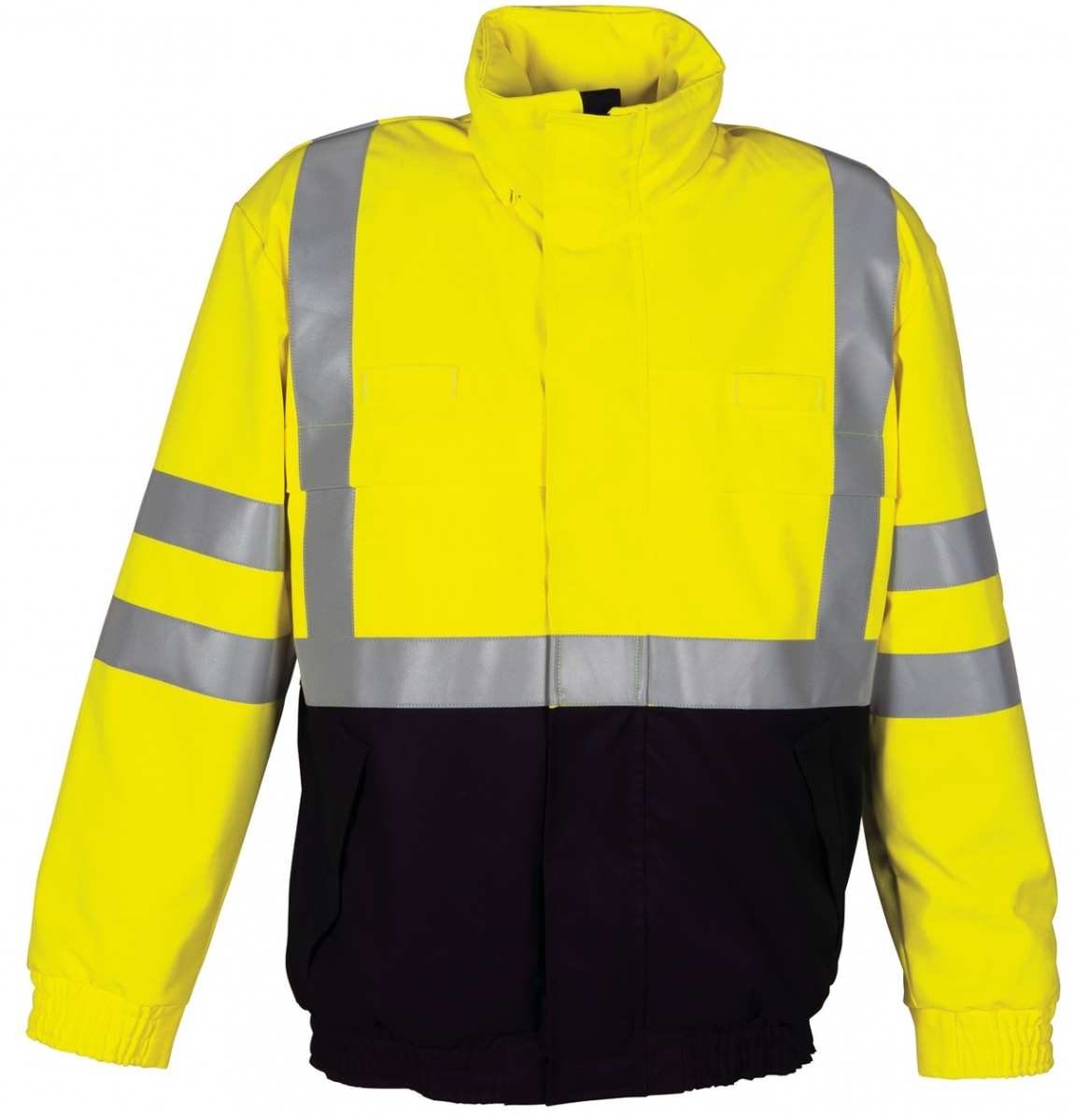 HAVEP-Warnschutz, Warn-Piloten-Jacke, 320 g/m², marine/fluor-gelb
