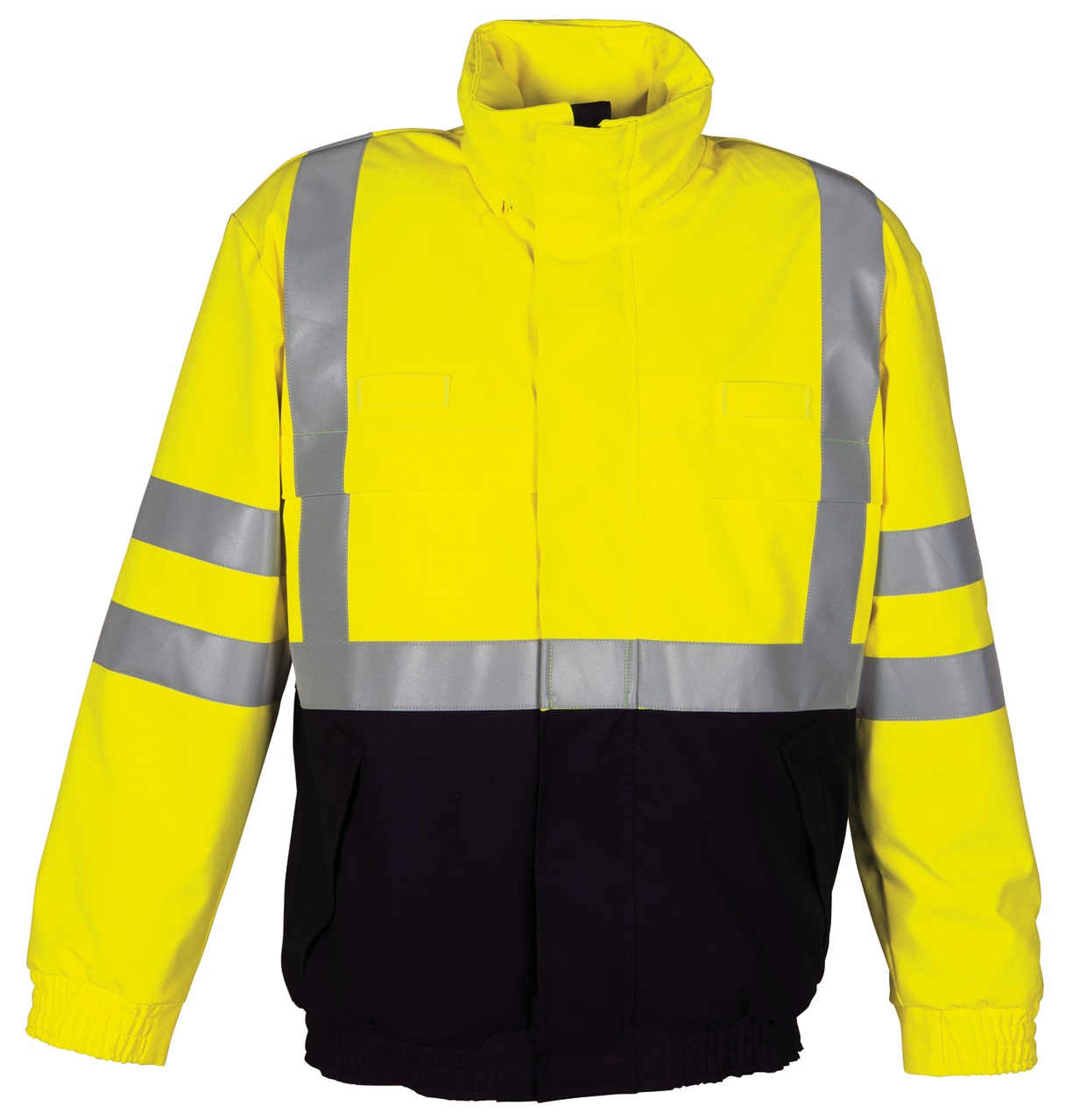 HAVEP-Warnschutz, Warn-Piloten-Jacke, 280 g/m², marine/fluor-gelb
