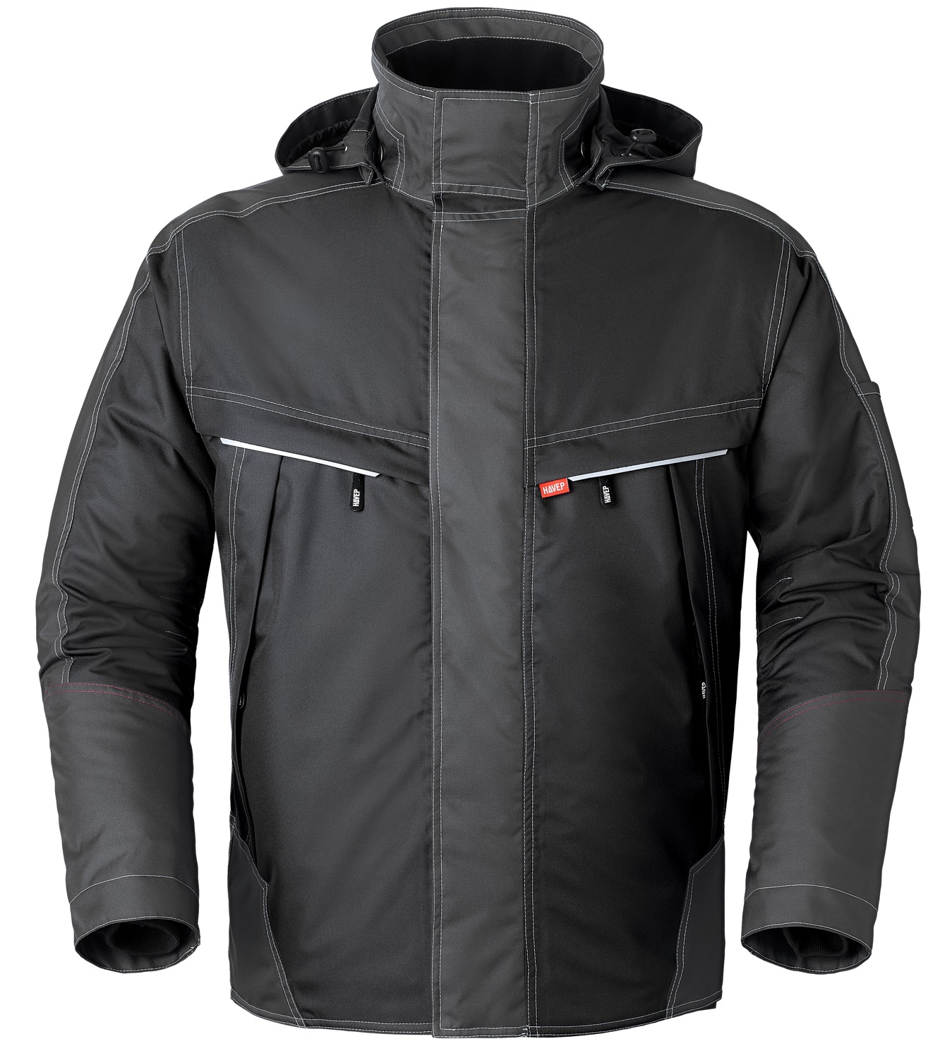 HAVEP-Kälteschutz, Parka, 195 g/m², schwarz/kohlengrau