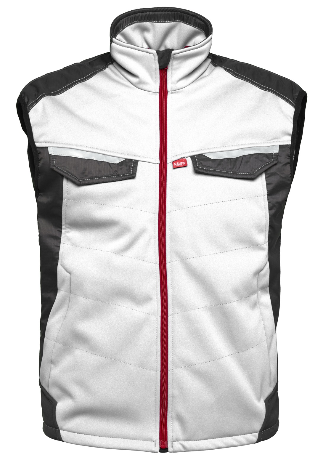 HAVEP-Kälteschutz, Bodywärmer, 320 g/m², weiß/charcoal-grau