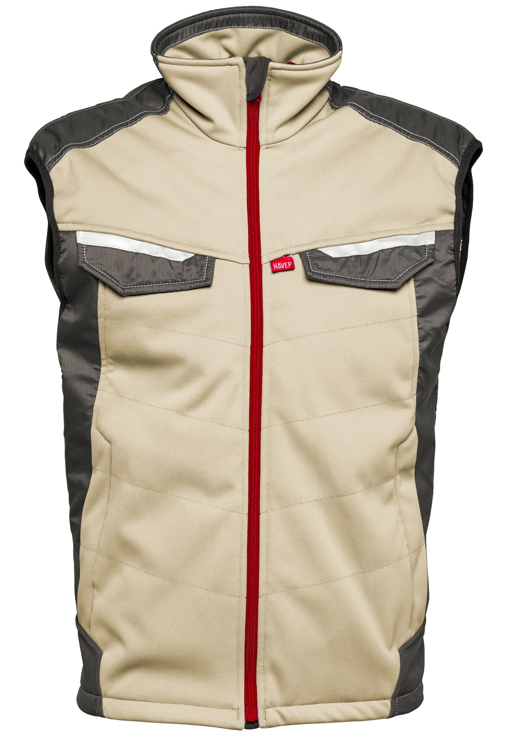 HAVEP-Kälteschutz, Bodywärmer, 320 g/m², sand/kohlengrau