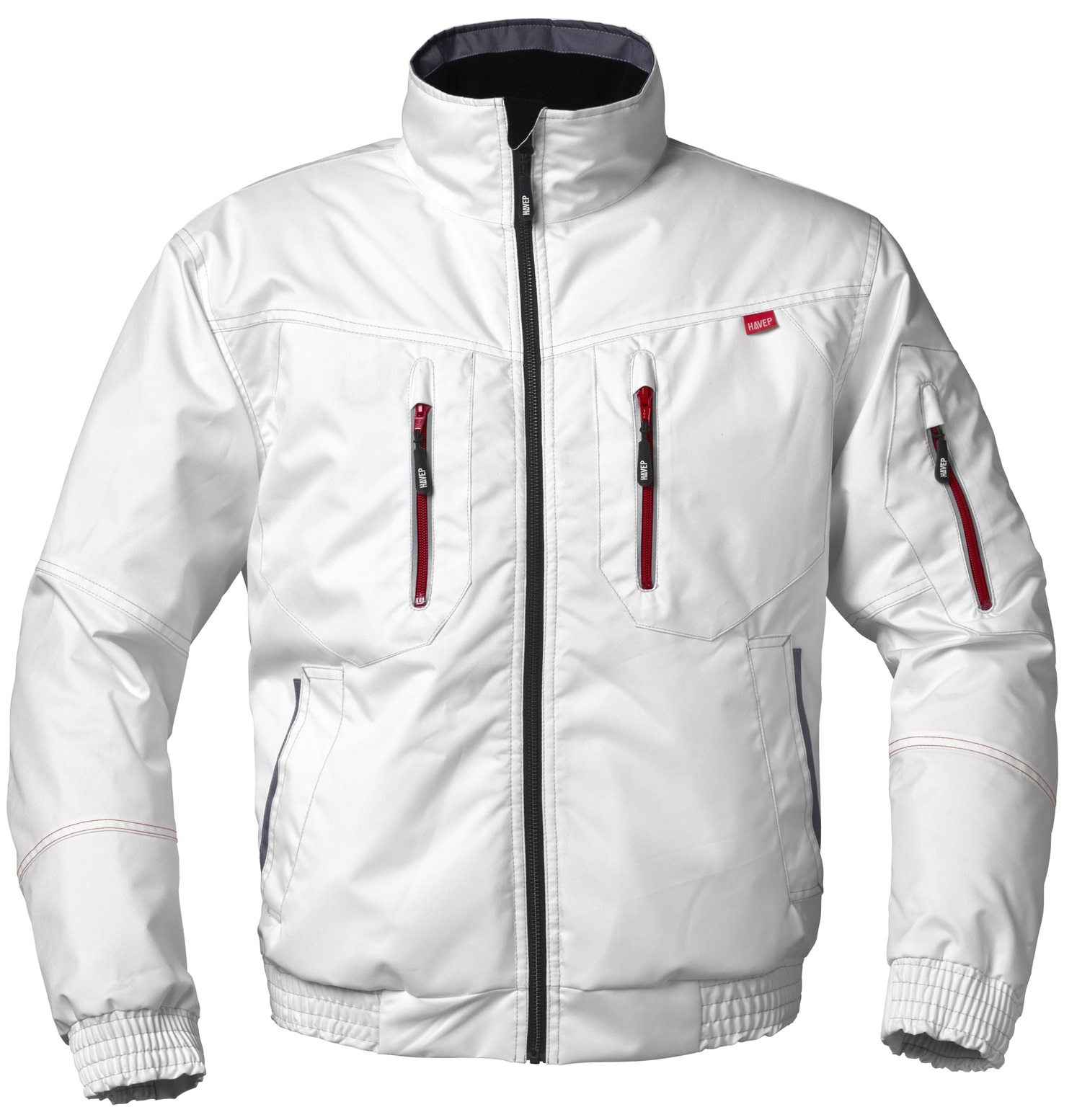 HAVEP-Kälteschutz, Pilotenjacke, 195 g/m², weiß/charcoal-grau