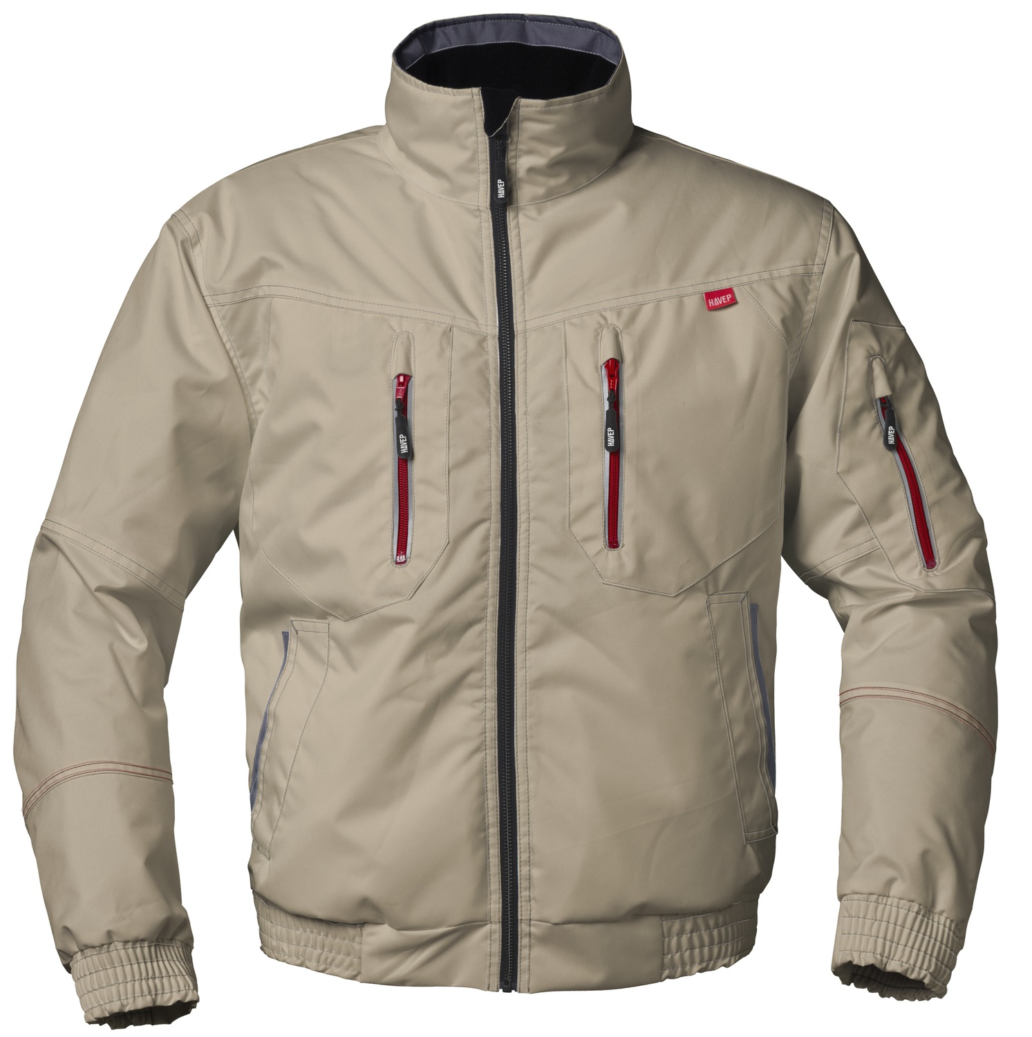 HAVEP-Kälteschutz, Pilotenjacke, 195 g/m², sand/kohlengrau