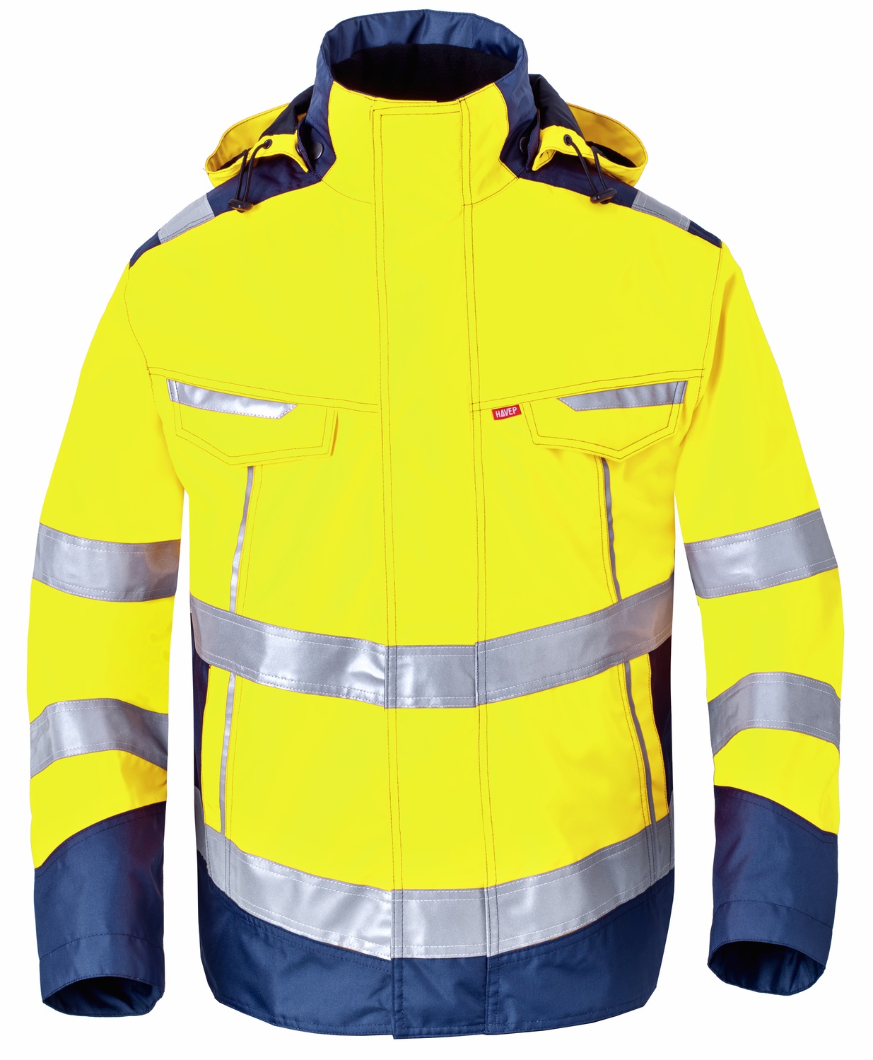 HAVEP-Warnschutz, Winter-Warn-Parka, 195 g/m², leuchtgelb/marine