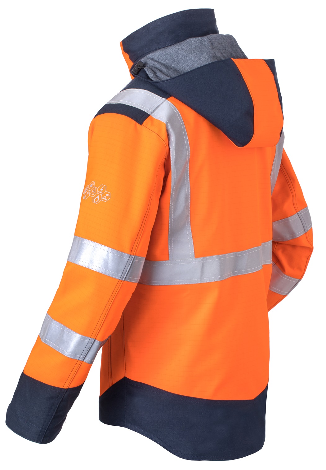 HAVEP-Warnschutz, Winter-Warn-Parka, 395 g/m², leuchtorange/marine