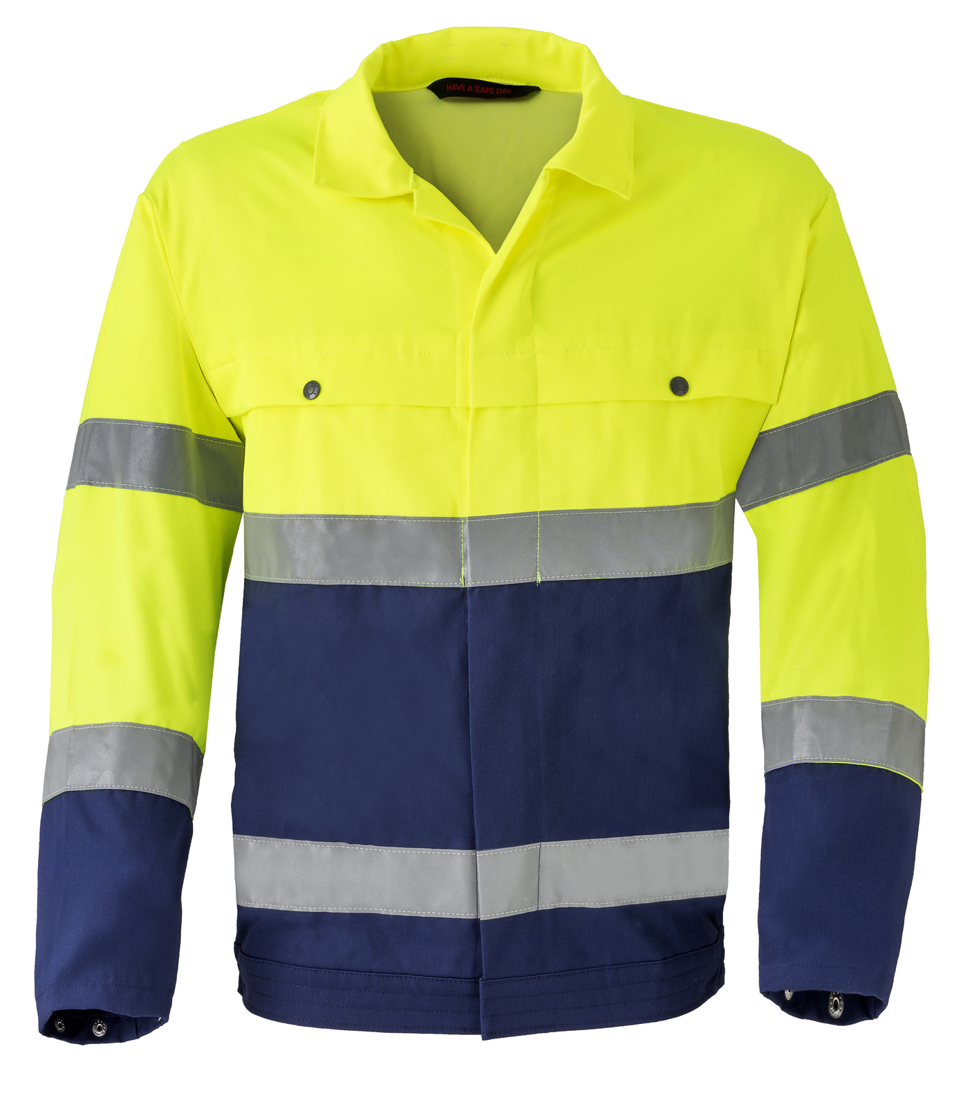 HAVEP-Warnschutz, Warn-Blousonjacke, 290 g/m², fluor-gelb/marine