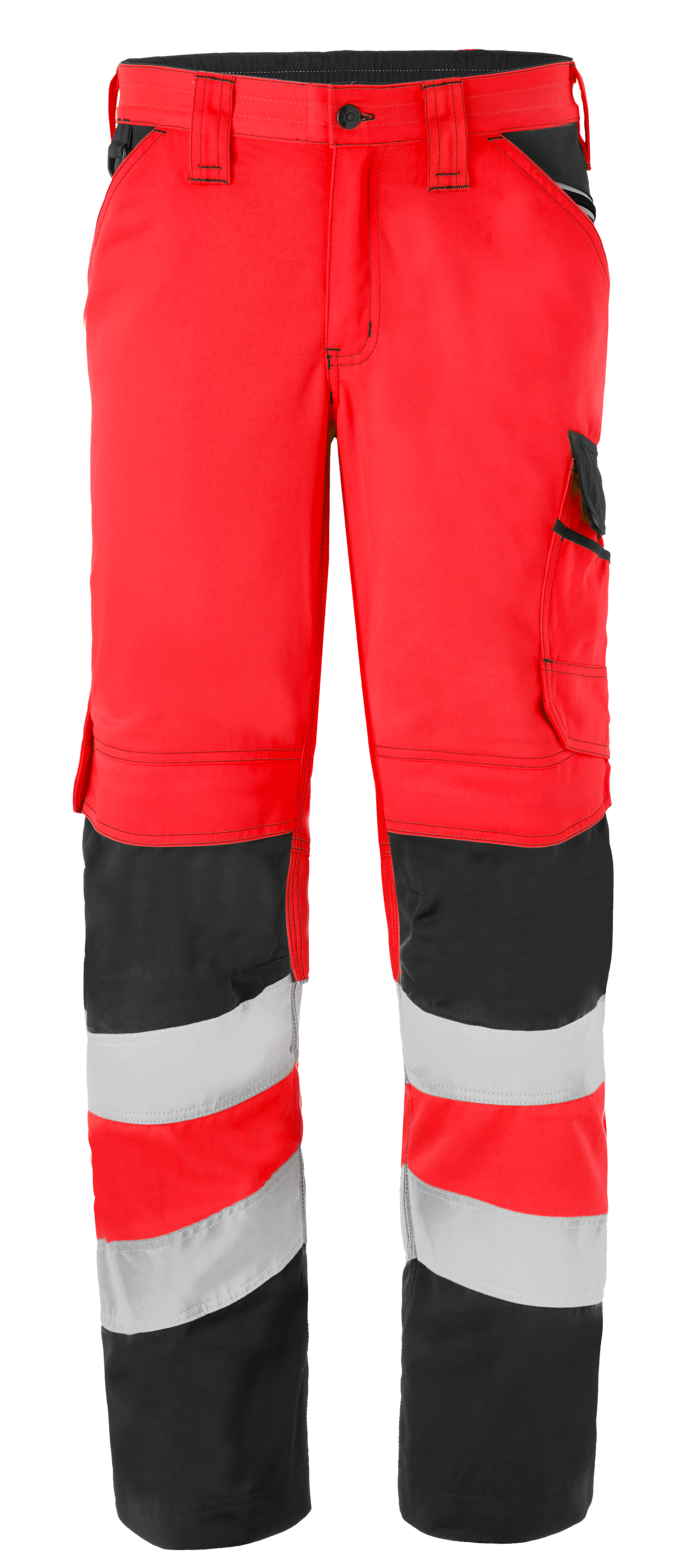 HAVEP-Warnschutz, Warn-Bundhose, 290 g/m², leuchtrot/kohlengrau