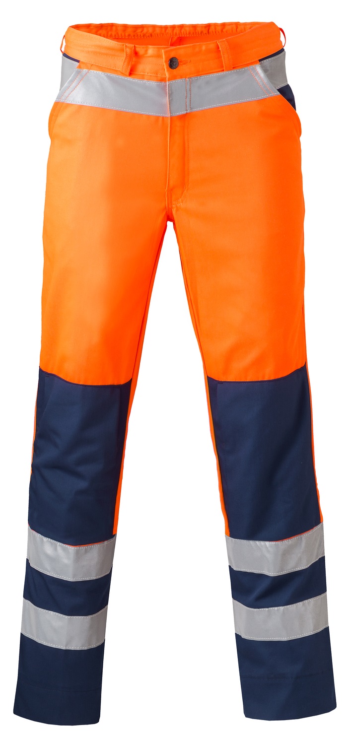 HAVEP-Warnschutz, Warn-Bundhose, 290 g/m², fluor-orange/marine