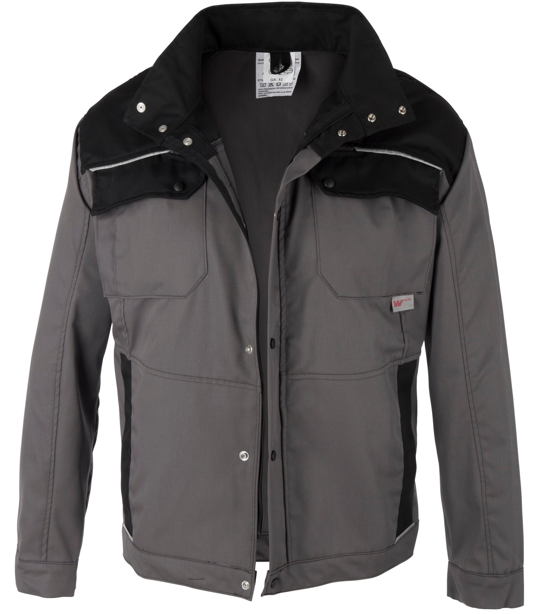 WATEX-Workwear-Jacke W-One, grau / schwarz