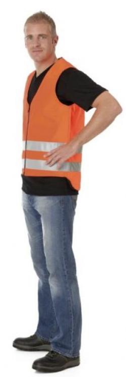 WATEX Warnweste Arbeitsweste Warnschutz Warnkleidung ohne Futter leuchtorange