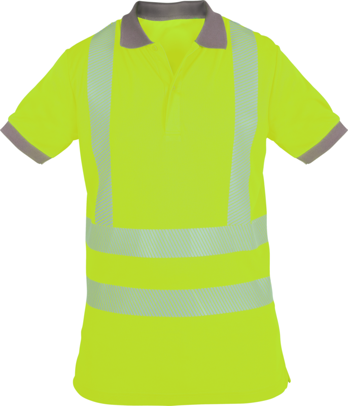 Gr.4XL WATEX-Warnschutz-Polo-Shirt, leuchtgelb