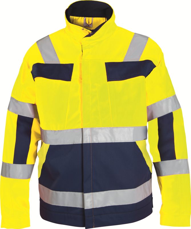 WATEX-Warnschutz-Bundjacke, leuchtgelb/marine