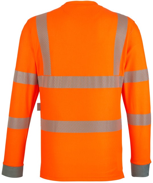 WATEX-Warnschutz, T-Shirt, langarm, leuchtorange