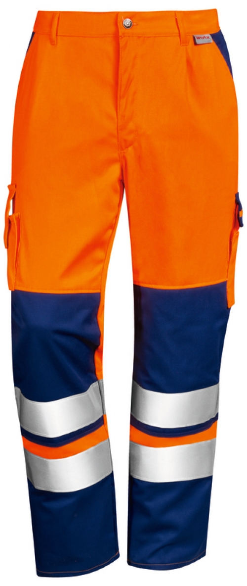 WATEX-Warnschutz-Bundhose, leuchtorange/marine