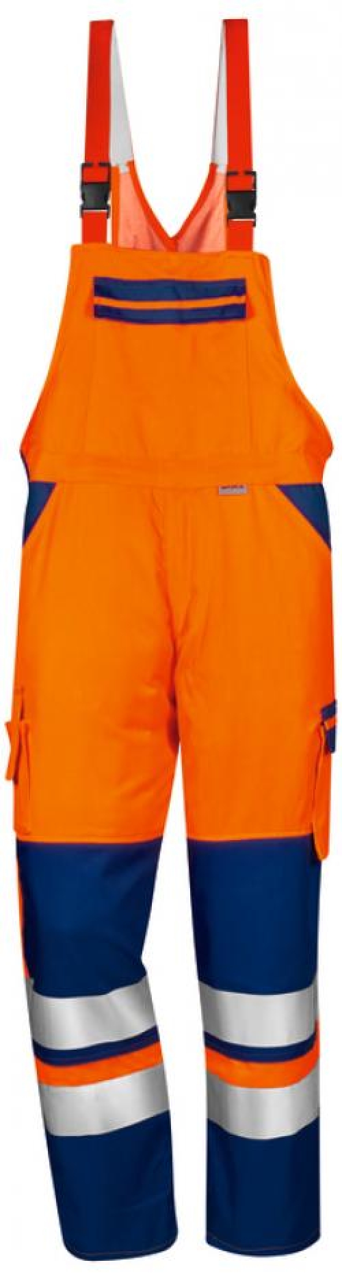 WATEX-Warnschutz-Latzhose, leuchtorange/marine