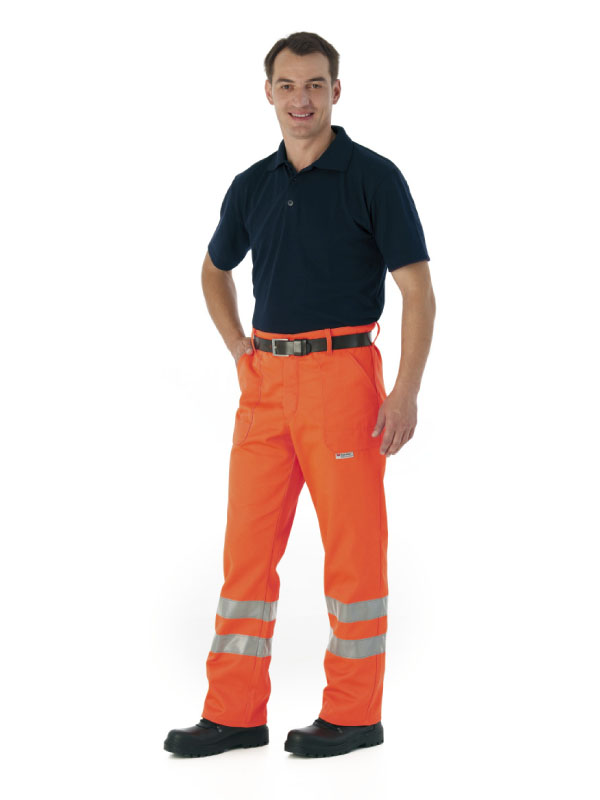 WATEX-Workwear, Warnschutz-Bundhose, leuchtorange