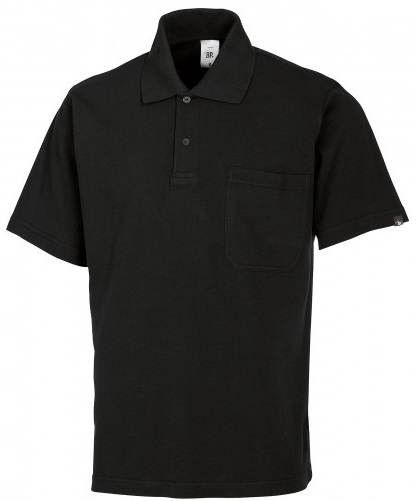 BP Poloshirt Arbeitsshirt Berufsshirt Arbeitskleidung für Sie Ihn schwarz ca 200 g