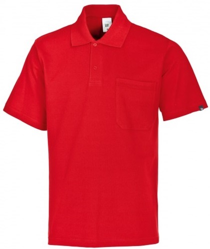 BP Poloshirt Arbeitsshirt Berufsshirt Arbeitskleidung für Sie Ihn rot ca 200g