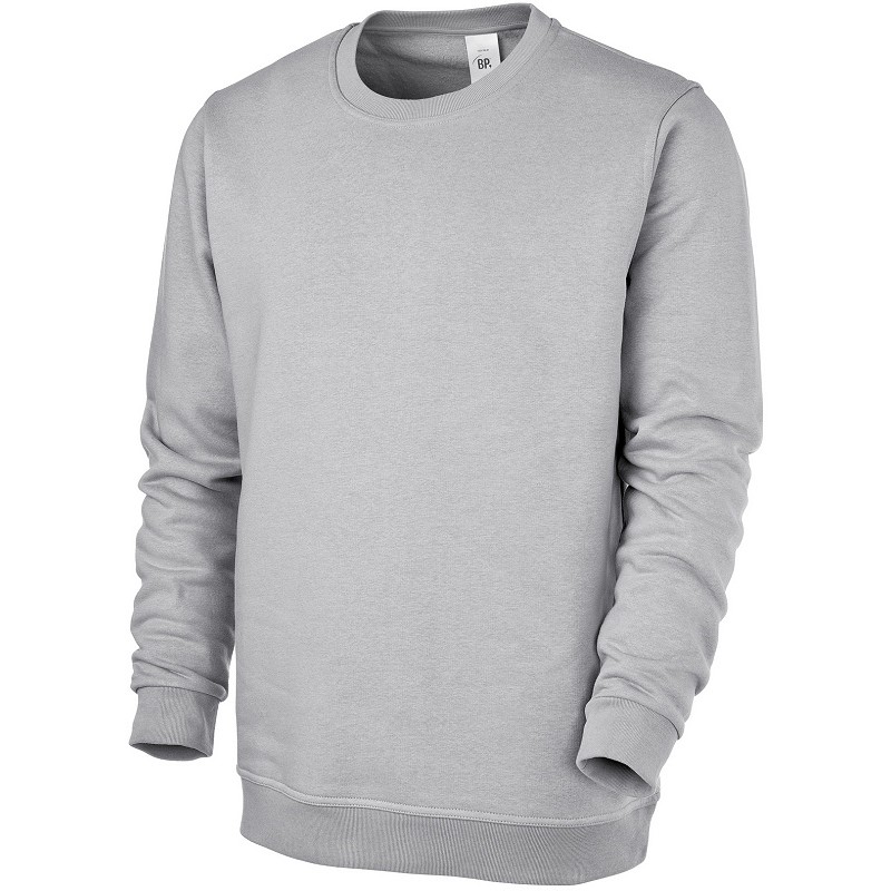 Gr.3XL BP-Sweatshirt, für Sie & Ihn, ca. 320g/m², hellgrau