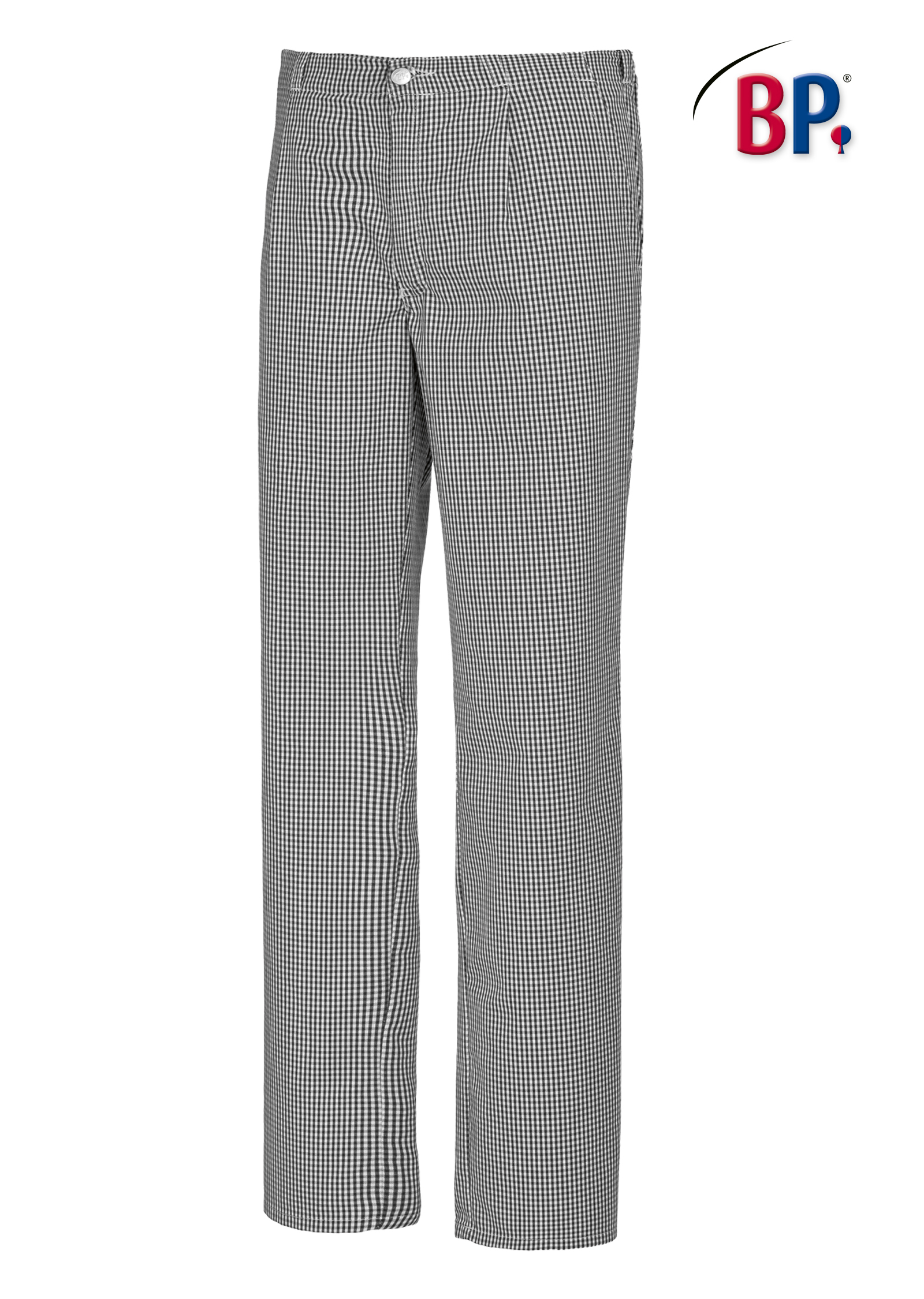 Gr.40 BP Kochhose Bäckerhose Kochkleidung Bäckerkleidung Gastronomiehose schwarz weiß Pepita ca 230g