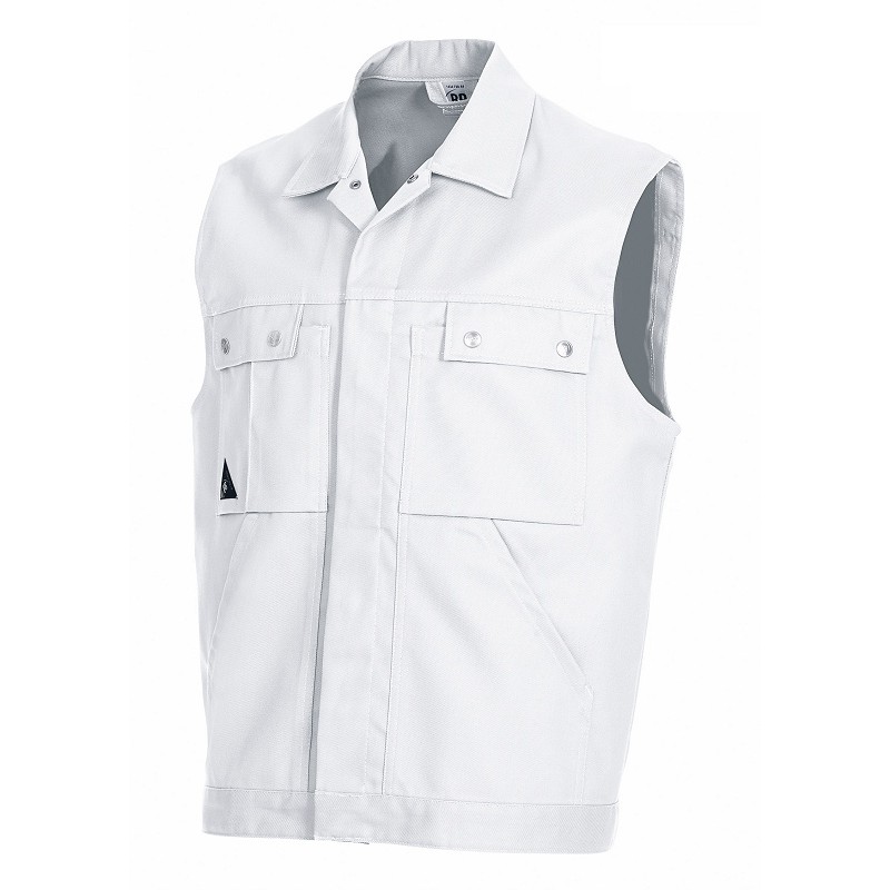 Gr.XXL BP-Workwear, Arbeits-Berufs-Weste, ca. 305g/m², weiß