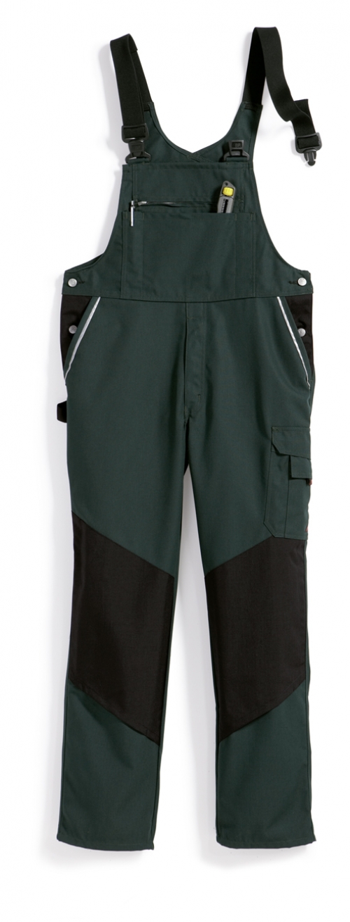Gr.48 BP HerrenLatzhose Arbeitslatzhose Berufslatzhose Workerhose Arbeitshose Berufshose Blaumann dunkelgrün schwarz
