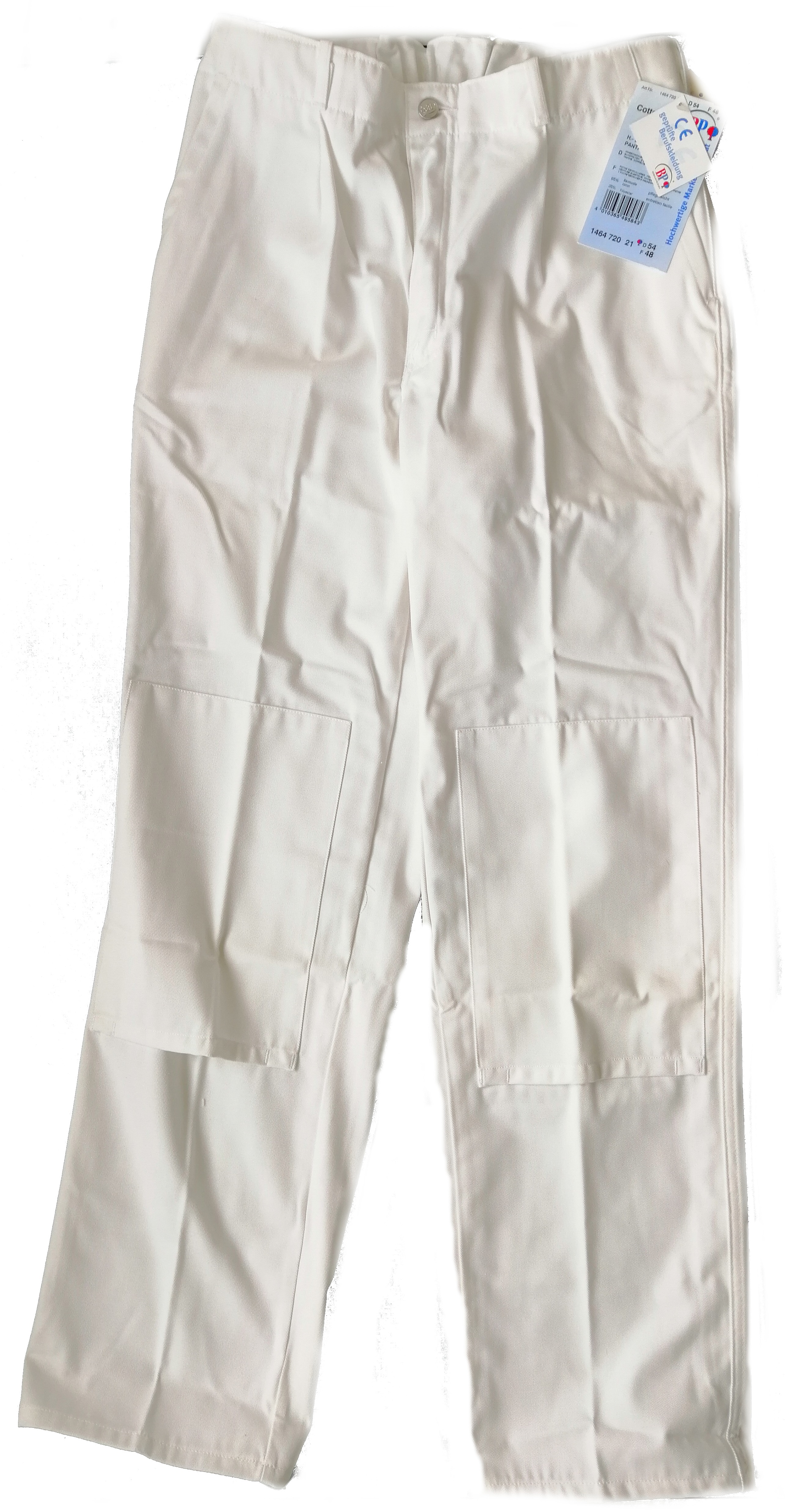Gr.52 BP Bundhose Arbeitshose Berufshose Workerhose Arbeitskleidung Berufskleidung weiß