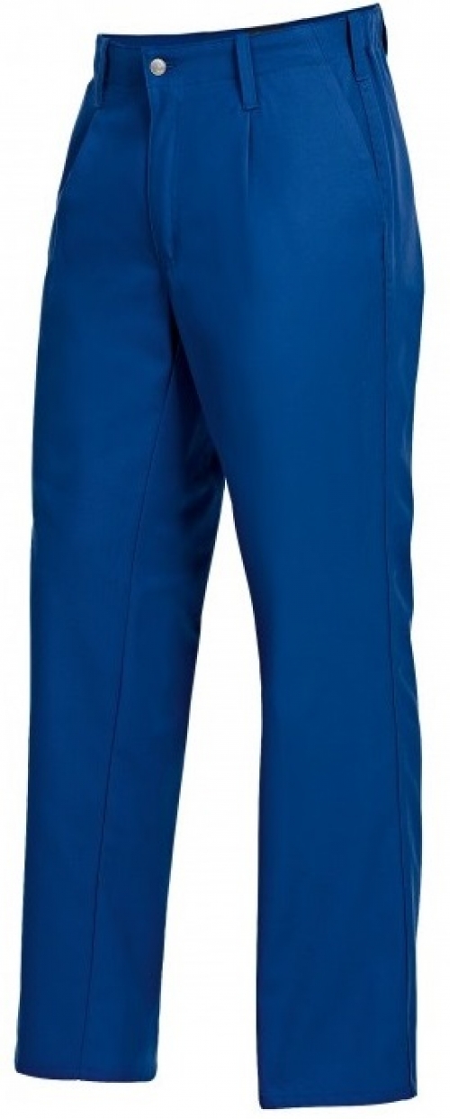 Gr.63 BP Herenhose Bundhose Arbeitshose Berufshose Arbeitskleidung Berufskleidung Gummizug im Rücken Bundfalten kornblau