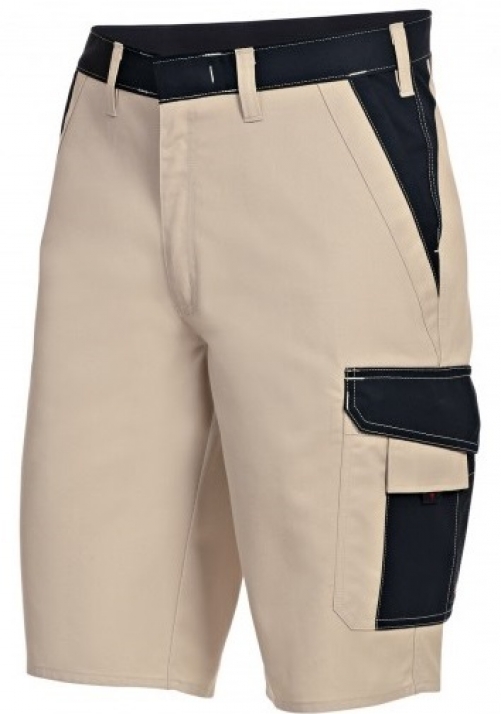 Gr.48N BP Shorts Arbeitshorts Berufsshorts Bermudashorts ecru schwarz ca 245g