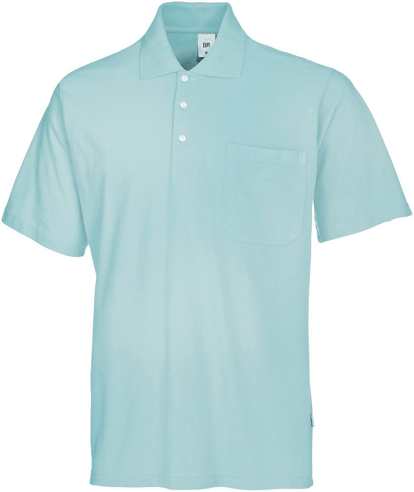 Gr.M BP Poloshirt Arbeitsshirt Berufsshirt Gastronomiekleidung Cateringkleidung für Sie Ihn mint ca 220 g