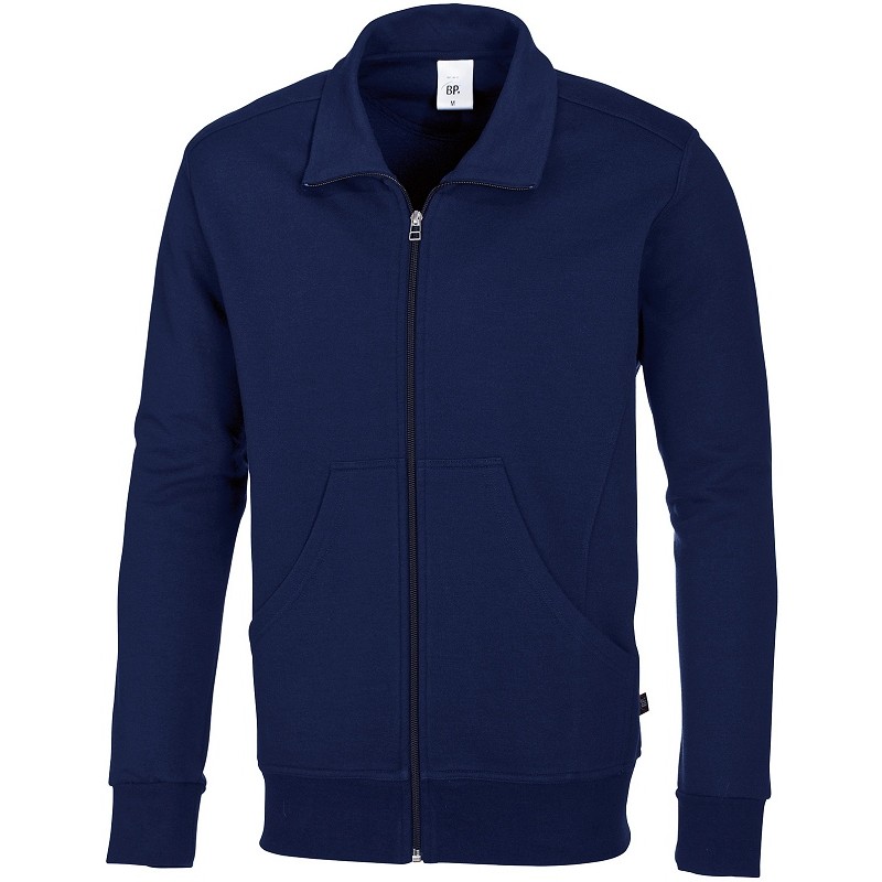 Gr.L BP-Workwear, Sweatjacke für Sie & Ihn, ca. 320g/m², dunkelblau